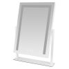 Vanity Mirror with Light 3 Lighting Colors Dimmable Brightness Smart Touch Control 10X Magnifying Mirror 360°Rotation LED Lighted Makeup Mirror for De