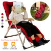 67x22in Chaise Lounger Cushion Recliner Rocking Chair Sofa Mat Deck Chair Cushion