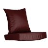 Outdoor Seat Cushion Set Waterproof Patio Furniture Cushion and Back Pillow Fade Resistant Deep Seat Set Chair Pad with Removable Cover for Chair Sofa