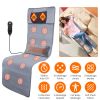 Full Body Electric Massage Mat with Heat Vibration Massage Pad Cushion Back Massage Mattress Chair Pad with Neck Massage Pillow with 10 Vibration Moto